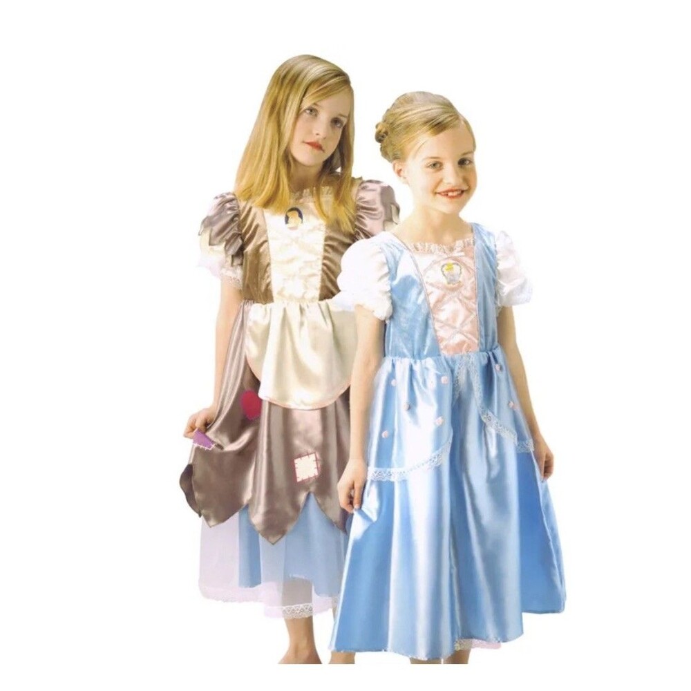 Disney Cinderella Rags To Riches Reversible Dress Halloween Costume Size 7/8